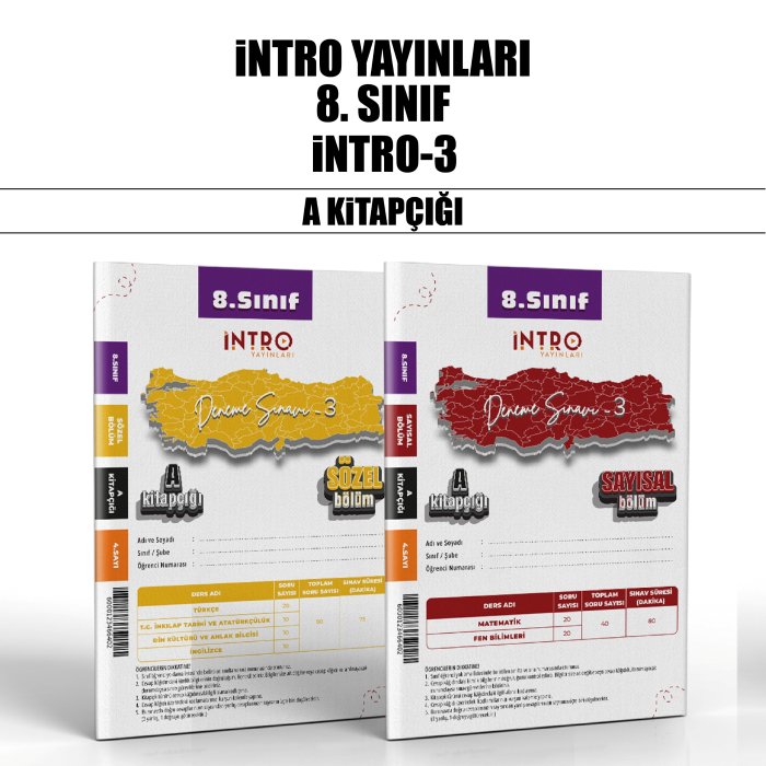 İNTRO 08.SINIF SÜREÇ DEĞ.(SDS) SAY/SÖZ 3-A - 25-26